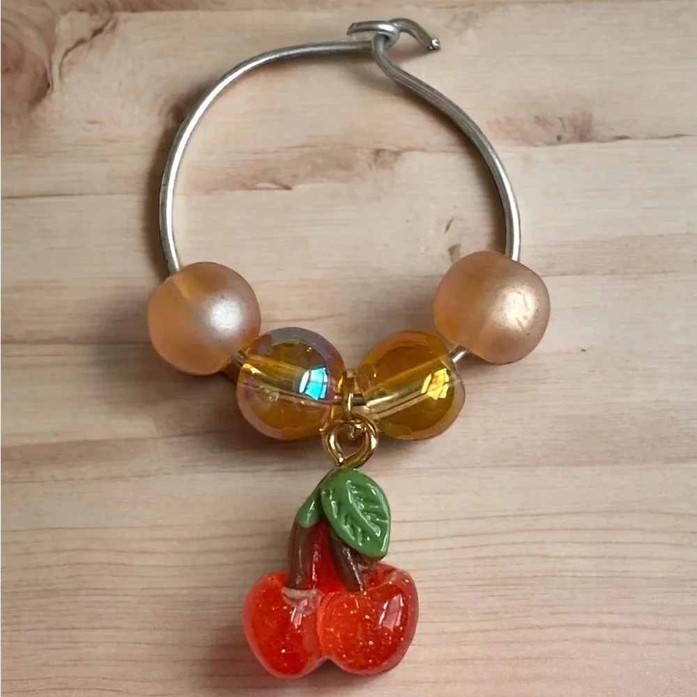 🍄Fruity Wine Glass Charms